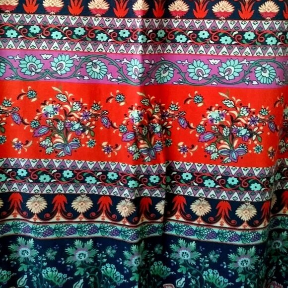 Xhilaration Abstract Print Dress 🌀 Cotton Stretch  Preowned Slay - Picture 5 of 9